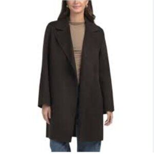 NEW Theory Double-Faced Wool-Cashmere Boy Coat